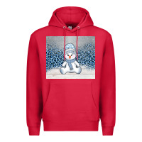 Cardinal winter snowman Premium Hoodie - AdoDesignShop