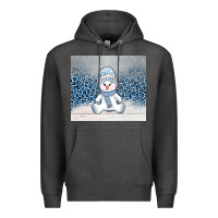Charcoal Heather winter snowman Premium Hoodie - AdoDesignShop
