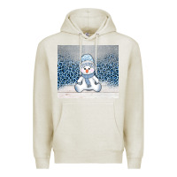 Oatmeal Heather winter snowman Premium Hoodie - AdoDesignShop