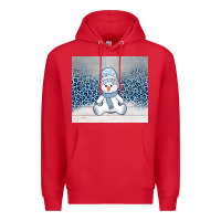 Red winter snowman Premium Hoodie - AdoDesignShop