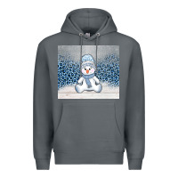 Rock winter snowman Premium Hoodie - AdoDesignShop