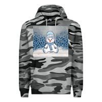Slate Camo winter snowman Premium Hoodie - AdoDesignShop