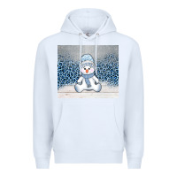 White winter snowman Premium Hoodie - AdoDesignShop