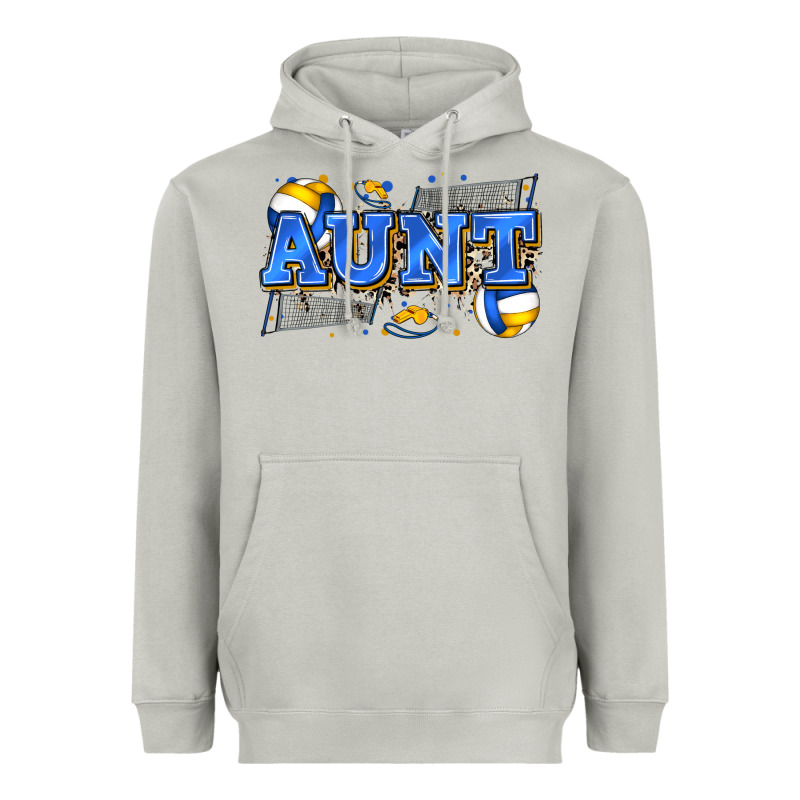 Aunt Volleyball Heavyweight Hoodie by Zillion Design Studio | Teevron