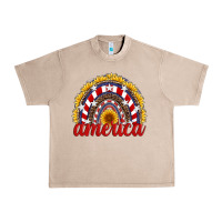 French Oak america sunflower rainbow Urban Heavy Tee - Artiststas