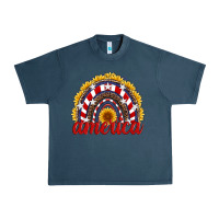 Midnight Navy america sunflower rainbow Urban Heavy Tee - Artiststas