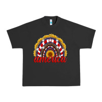 Pigment Black america sunflower rainbow Urban Heavy Tee - Artiststas