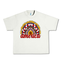 Pistachio america sunflower rainbow Urban Heavy Tee - Artiststas
