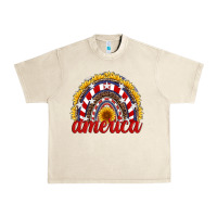 Sandshell america sunflower rainbow Urban Heavy Tee - Artiststas
