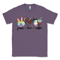 Lavender peace love coffee Classic Tee - MaliasSmallBusiness