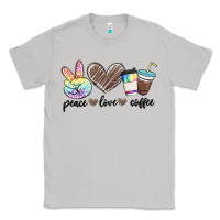 Moon Dust peace love coffee Classic Tee - MaliasSmallBusiness