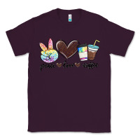 Plum peace love coffee Classic Tee - MaliasSmallBusiness
