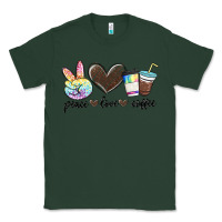 Sports Green peace love coffee Classic Tee - MaliasSmallBusiness
