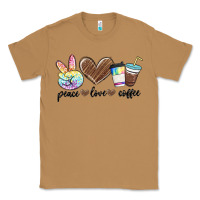 Toasted Coconut peace love coffee Classic Tee - MaliasSmallBusiness