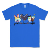True Royal peace love coffee Classic Tee - MaliasSmallBusiness