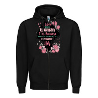 Black i love the woman ive become Zipper Hoodie - MaliasSmallBusiness