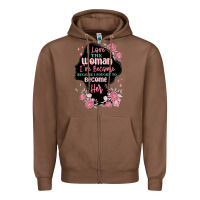 Chestnut i love the woman ive become Zipper Hoodie - MaliasSmallBusiness