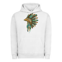Pigment Lunar Rock indian leopard headdress blue Urban Hoodie - BarkalooDesign