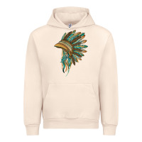 Sandshell indian leopard headdress blue Urban Hoodie - BarkalooDesign