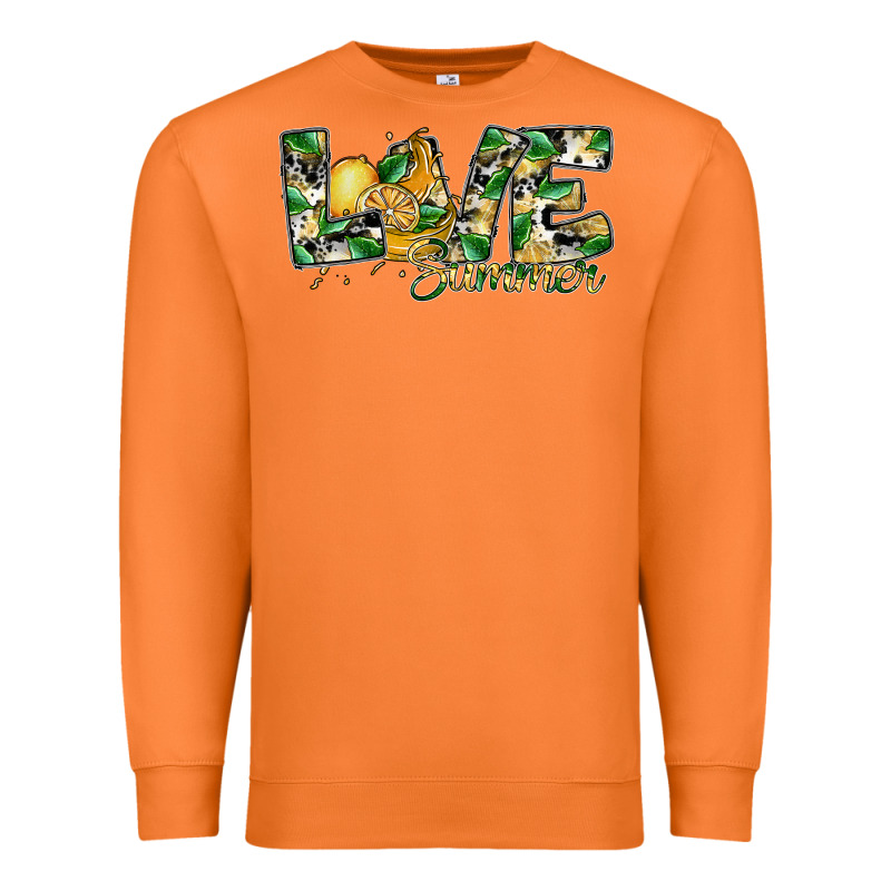 Love Summer Lemon Premium Sweatshirt by SublimationCraftShop | Teevron