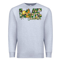 Heather Grey love summer lemon Premium Sweatshirt - SublimationCraftShop