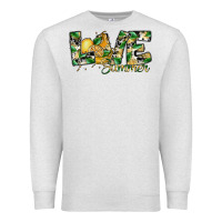Oatmeal Heather love summer lemon Premium Sweatshirt - SublimationCraftShop