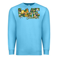 Ocean Blue love summer lemon Premium Sweatshirt - SublimationCraftShop