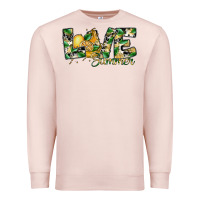 Pale Pink love summer lemon Premium Sweatshirt - SublimationCraftShop