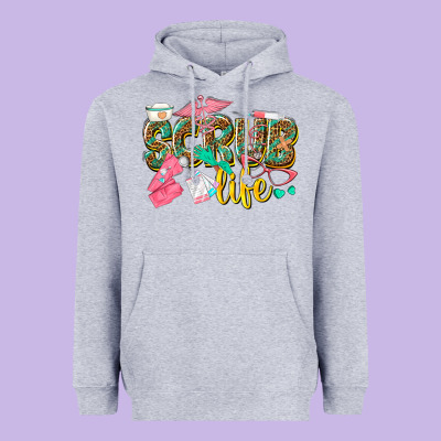 Scrub Life Heavyweight Hoodie Designed By Texasbilliewilder