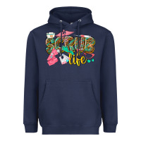Navy scrub life Heavyweight Hoodie - texasbilliewilder