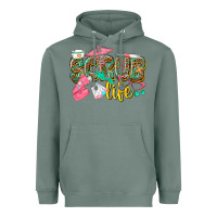 Sage scrub life Heavyweight Hoodie - texasbilliewilder