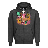 Charcoal Heather customized kitchen elements Zipper Hoodie - MaliasSmallBusiness
