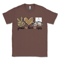 Chestnut peace love eyes Classic Tee - MaliasSmallBusiness