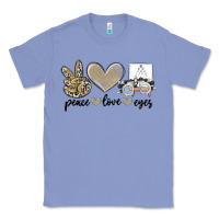 Colony Blue peace love eyes Classic Tee - MaliasSmallBusiness