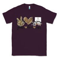 Plum peace love eyes Classic Tee - MaliasSmallBusiness