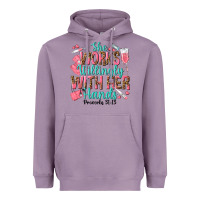Lavender she works willingly with her hands Heavyweight Hoodie - texasbilliewilder