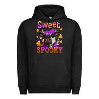 Pigment Black sweet and spooky halloween cow Urban Hoodie - Jasminsmagicworld