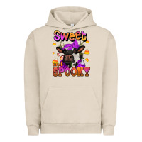 Pigment French Oak sweet and spooky halloween cow Urban Hoodie - Jasminsmagicworld
