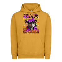 Pigment Peanut Butter sweet and spooky halloween cow Urban Hoodie - Jasminsmagicworld
