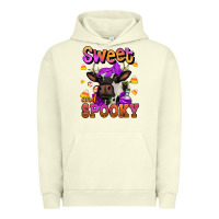 Pigment Pistachio sweet and spooky halloween cow Urban Hoodie - Jasminsmagicworld