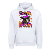 White sweet and spooky halloween cow Urban Hoodie - Jasminsmagicworld
