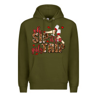 Army Green oh sip its a girls trip Premium Hoodie - AdoDesignShop