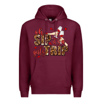 Burgundy oh sip its a girls trip Premium Hoodie - AdoDesignShop