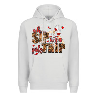 Dove Grey oh sip its a girls trip Premium Hoodie - AdoDesignShop