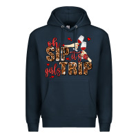 Navy oh sip its a girls trip Premium Hoodie - AdoDesignShop