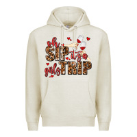 Oatmeal Heather oh sip its a girls trip Premium Hoodie - AdoDesignShop