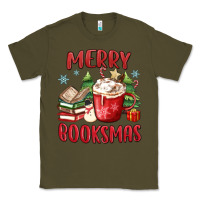 Army Green merry booksmas Classic Tee - MaliasSmallBusiness