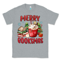 Heather Grey merry booksmas Classic Tee - MaliasSmallBusiness