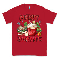 Red merry booksmas Classic Tee - MaliasSmallBusiness