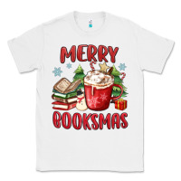 White merry booksmas Classic Tee - MaliasSmallBusiness